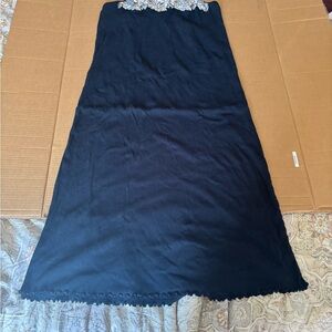 Ralph Lauren Black Chemise with Silver Embellishments